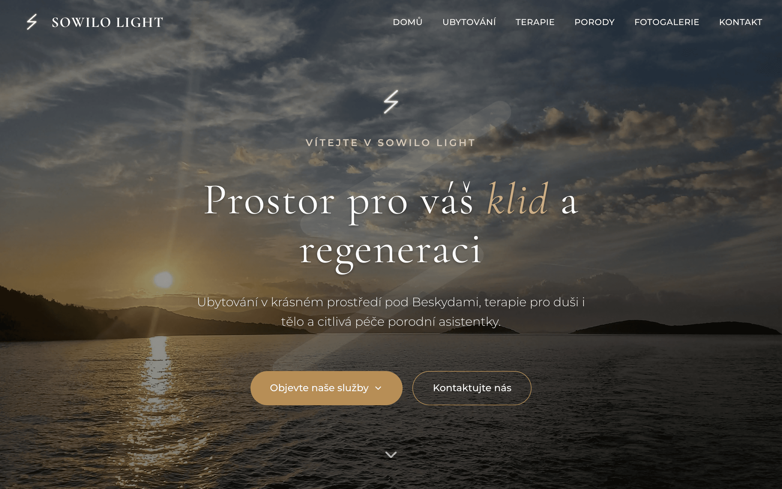 Sowilo Light — Web / Ubytování / Terapie