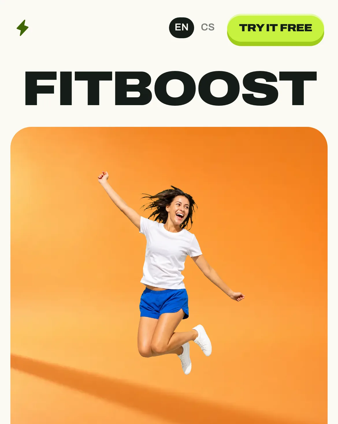 FitBoost: náhled webu